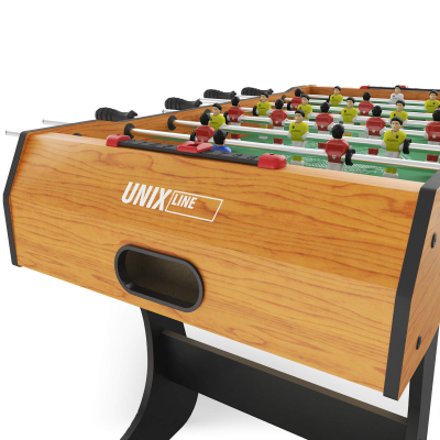 Игровой стол складной Unix line Футбол - Кикер (122х61 cм) Wood