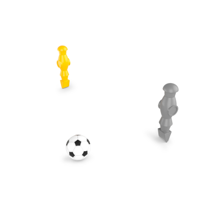 Игровой стол Unix line Футбол - Кикер (125х61 см) Grey Wood