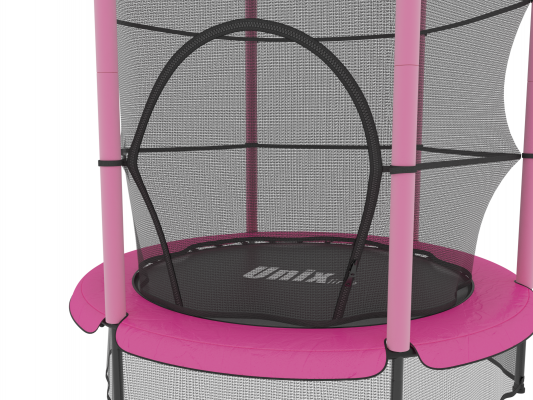 Батут Unix line Kids 4.6 ft Pink (140 cm)