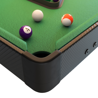 Игровой стол Unix line Мини Бильярд настольный (88х47 cм) Black