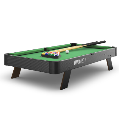 Игровой стол Unix line Мини Бильярд настольный (88х47 cм) Black