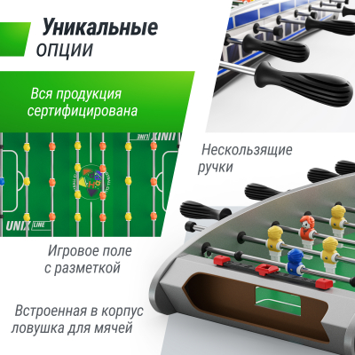 Игровой стол Unix line Мини Футбол - Кикер настольный (61х28 cм)