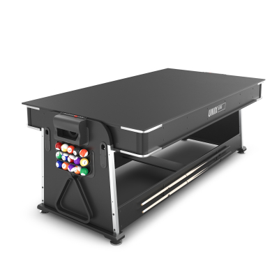 Игровой стол Unix line Трансформер 4 в 1 (204х112 cм) Black