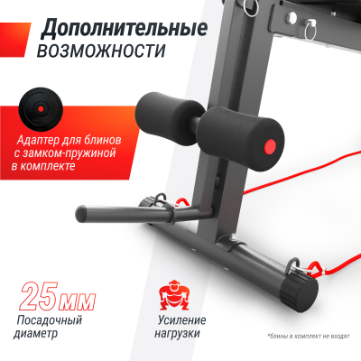 Скамья силовая универсальная UnixFit BENCH 150