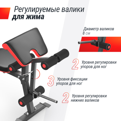 Скамья силовая универсальная UnixFit BENCH 160
