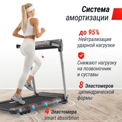Беговая дорожка UnixFit Hi-tech S2 Metallic