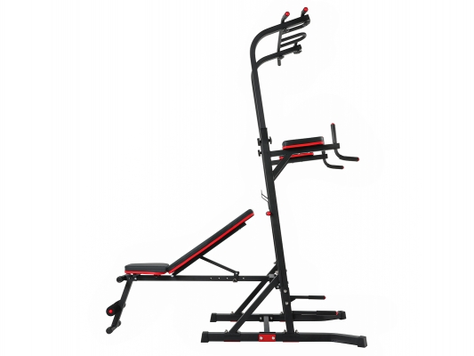 Турник-пресс-брусья со скамьей  UnixFit POWER TOWER 150P