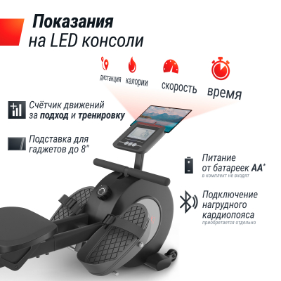 Гребной тренажер UnixFit Techno Rower 360