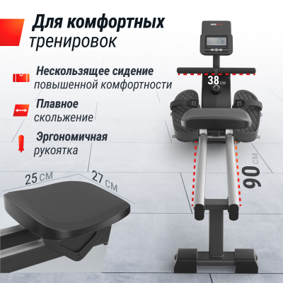 Гребной тренажер UnixFit Techno Rower 360