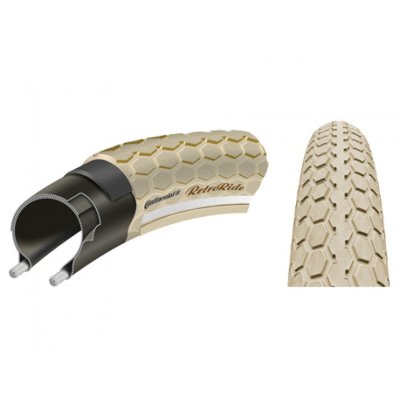 Покрышка  CONTINENTAL Retroride 28 x 2.2, (55 х 622) кремовый-кремовый, Reflex