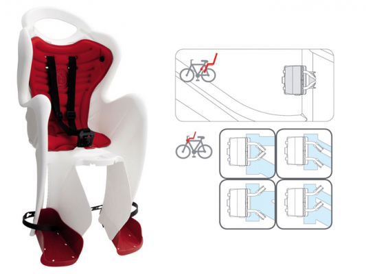 Детское заднее велокресло BELLELLI Mr Fox Standard B-Fix