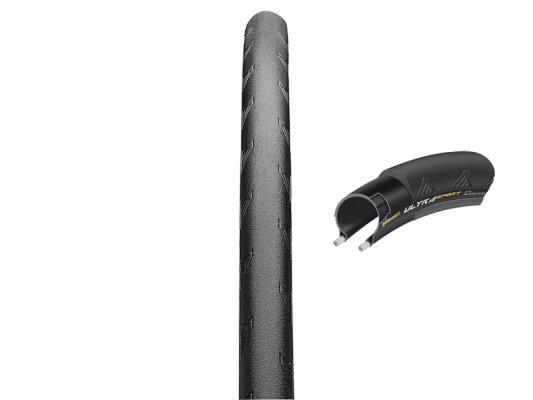 Покрышка  CONTINENTAL Ultra Sport II 700 x 32C (28 x 1.25), чёрный/чёрный