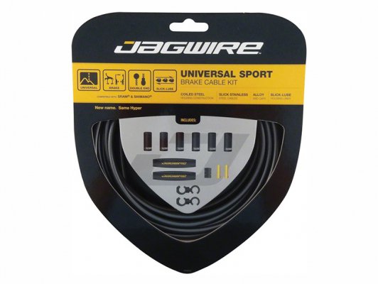 Тросы с оболочками JAGWIRE тормозные комплект Universal Sport Brake Kit, чёрный