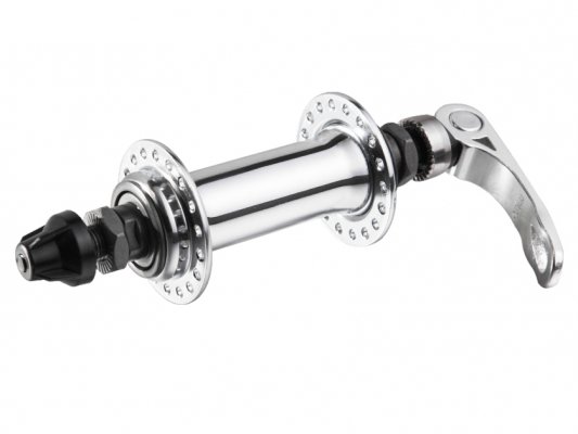 Втулка  TBS MTB передняя стальная 3/8x14Gx36Hx100x108 с эксцентриком серебристая