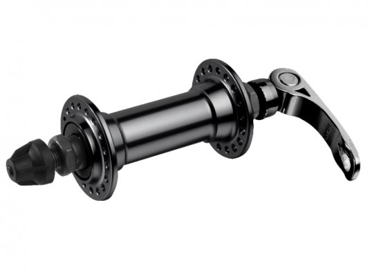 Втулка TBS MTB передняя алюминиевая 3/8x14Gx36Hx100x108 с эксцентриком чёрная