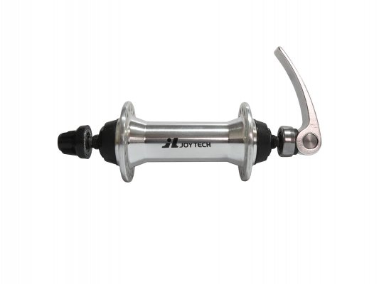 Втулка передняя  JOY TECH 751dse, mtb, 32h, ось m9х100мм, с эксцентриком, алюминий, 153г, серебристая