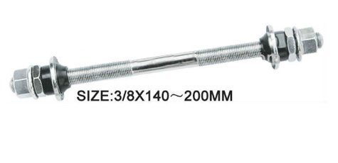 SUNTEK Ось задней втулки TBS с пыльниками 3/8"x175мм
