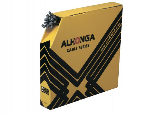 Трос тормоза  ALHONGA 1,5х2100мм, головка 7х6мм, нерж. сталь, гальванизированный, 100 шт. в коробке