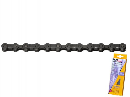 Цепь  TBS TB-50 6-7 скоростей, 1/2"x3/32", 116L, чёр./чёр., с соед. звеном, в торговой упаковке  Аналог KMC Z51