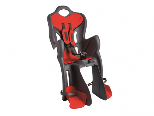 Детское заднее велокресло BELLELLI B-One Clamp. Цвет: кремовый, темно-серый, серебристый, темно-синий. Вес до 22 килограмм