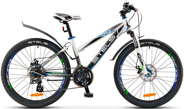 Велосипед Stels Navigator 470 MD, колеса 24", бело-чёрный (2017)