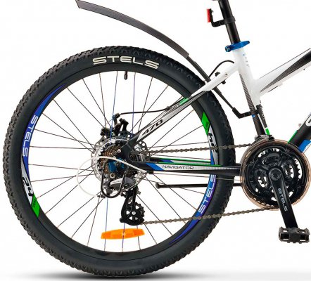 Велосипед Stels Navigator 470 MD, колеса 24", бело-чёрный (2017)