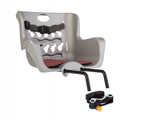 Детское переднее велокресло BELLELLI Pulcino Handlefix. Цвет: красный, темно-синий, черный, серый. Вес до 15 килограмм