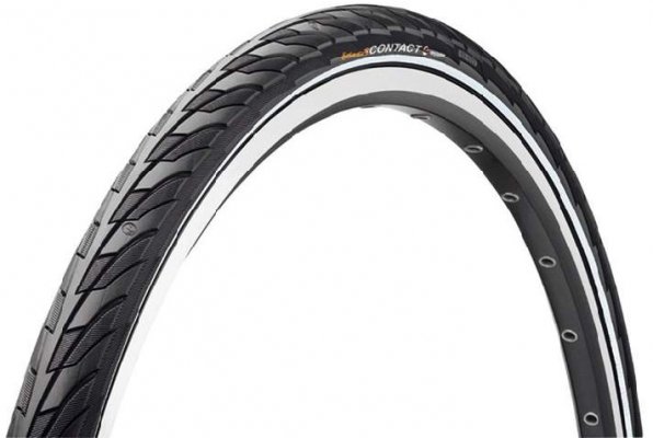 Покрышка  CONTINENTAL Contact , 28 x 1,75 (47-622) чёр. с светоотражающей полосой