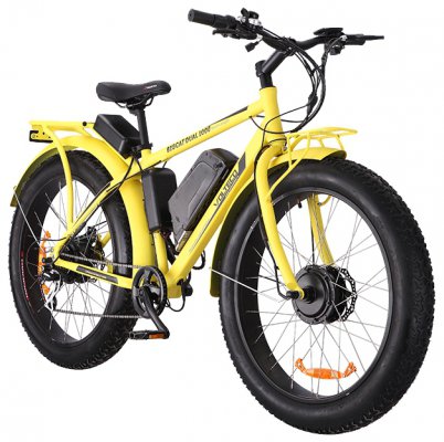 Велосипед Volteco BIGCAT DUAL, цвет: черный, желтый