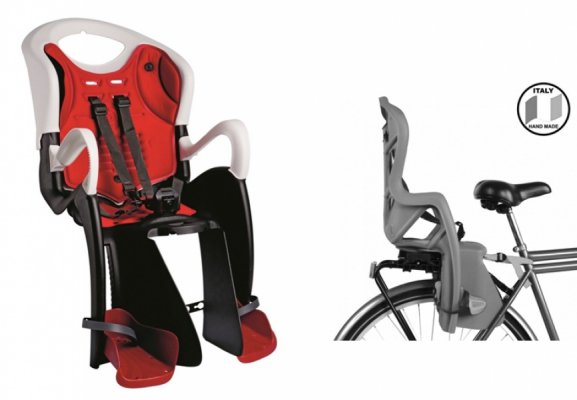 Детское заднее велокресло  BELLELLI Tiger Clamp. Цвет: чёрно-оранжевый, черно-белый. Вес до 22 килограмм