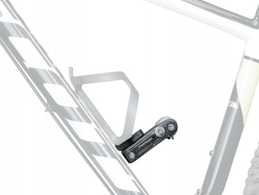 Адаптер под флягодержатель  TOPEAK Ninja T Mountain Ninja Cage Mount w/ tool box & Mini 20 Pro tool