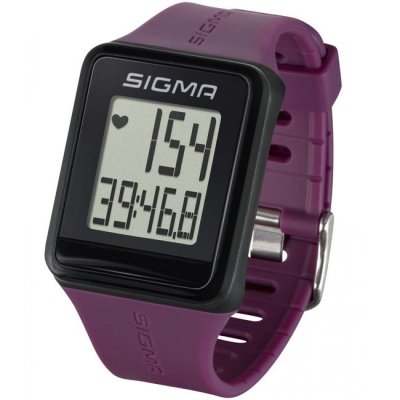 Часы спортивные Sigma SPORT iD.GO: пульсометр, секундомер, часы. Цвет: бирюзовый, фиолетовый, красный, черный