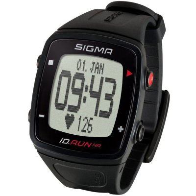 Часы спортивные  Sigma SPORT iD.RUN: скорость и расстояние (на основе GPS), индикатор расстояния, счётчик кругов, месячная статистика, личные достижения, отслеживание активности. Чёрный