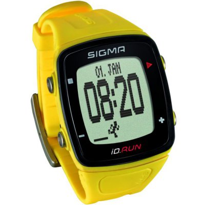 Часы спортивные  Sigma SPORT iD.RUN: скорость и расстояние (на основе GPS), индикатор расстояния, счётчик кругов, месячная статистика, личные достижения, отслеживание активности.