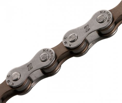 Цепь  KMC Z7, 7 ск.,1/2X3/32"X116, серебр./коричн., в торг.уп.