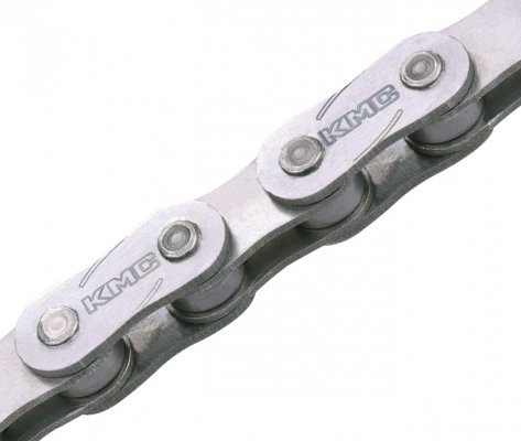 Цепь  KMC Z1EHX-WIDE, 1 ск., 1/2x1/8"х112, серебристая, в торг.уп.