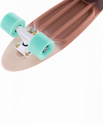 Круизер пластиковый  RIDEX 22"x6", ABEC-7, Cappuccino 1/6