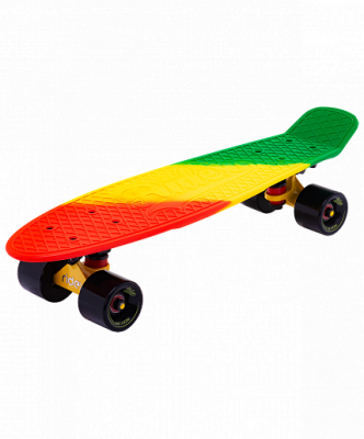 Круизер пластиковый  RIDEX 22"x6", ABEC-7, Jungle 1/6
