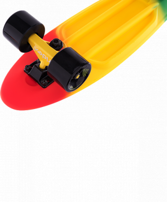 Круизер пластиковый  RIDEX 22"x6", ABEC-7, Jungle 1/6