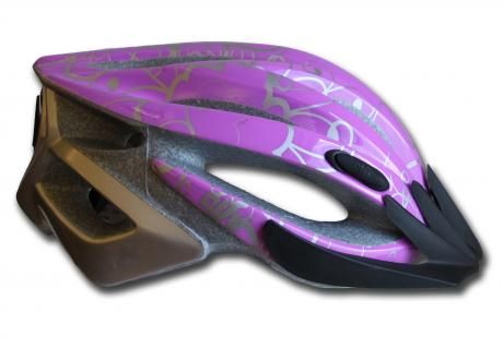 Шлем Etto Motirolo, фиолетово-серебристый, S/M (50-57см)