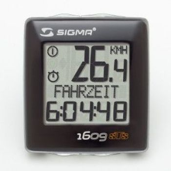 Велокомпьютер Sigma BC 1609 STS 16 функций 2 велосипеда + каденс беспроводный