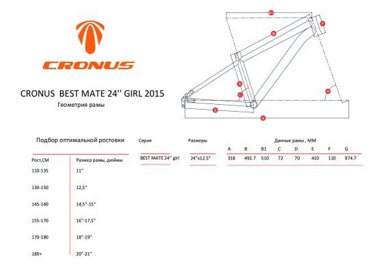 Велосипед Cronus BEST MATE 24  girl  (2015)