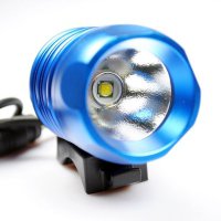 Велосипедный и налобный фонарь FanShine 1600-люмен, 3 режима. (голубой)