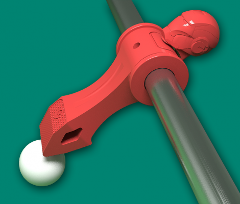 Игровой стол - футбол Weekend Billiard Company «Nine Star Iron Men» (151 x 82 x 42 см, красный)