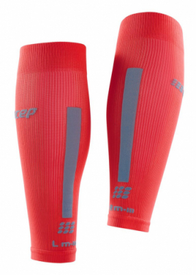 Мужские спортивные компрессионные гетры CEP Calf Sleeves / Красный