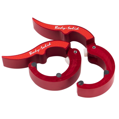 Замки алюминиевые Body Solid ROEPKE красные (пара)