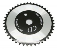 Звезда TBS для BMX шатунов 1/2"x1/8' 44T алюминий, с надписью "CD"