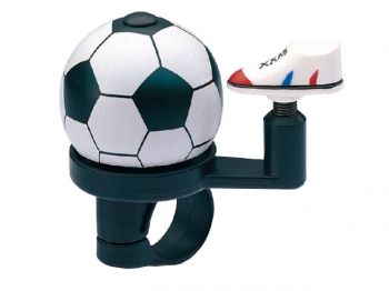 Звонок TBS JH-302 "Футбольный Мяч" D:38 мм, алюминиевый купол и пластиковая база